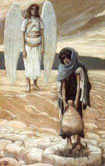 James Tissot Hagar and the Angel in the Desert France oil painting art